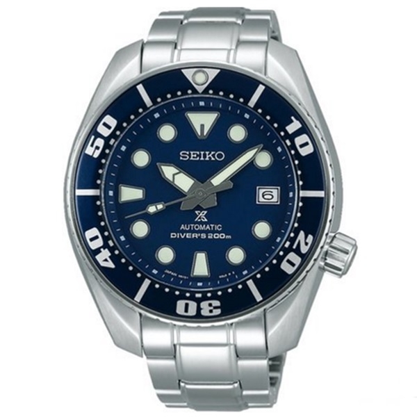 Seiko SUMO Scuba Diver MADE IN JAPAN Sport Automatic นาฬิกาข้อมือ Stainless Strap รุ่น SBDC033 
