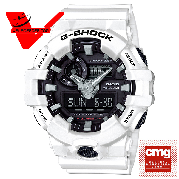 Casio G-shock นาฬิกาข้อมือชาย 2 ระบบ  สายเรซิ่น รุ่น GA-700-7ADR