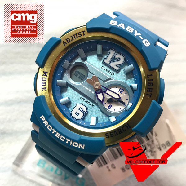 Casio Baby-G นาฬิกาข้อมือผู้หญิง สายเรซิ่น รุ่น BGA-210-2BDR