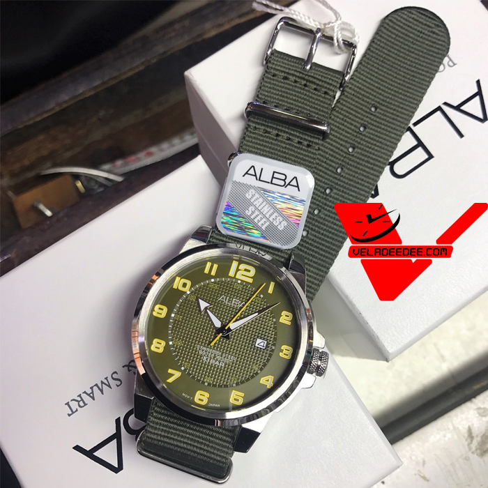 ALBA Smart Gents นาฬิกาผู้ชาย สายผ้าไนลอน  รุ่น AS9C75X