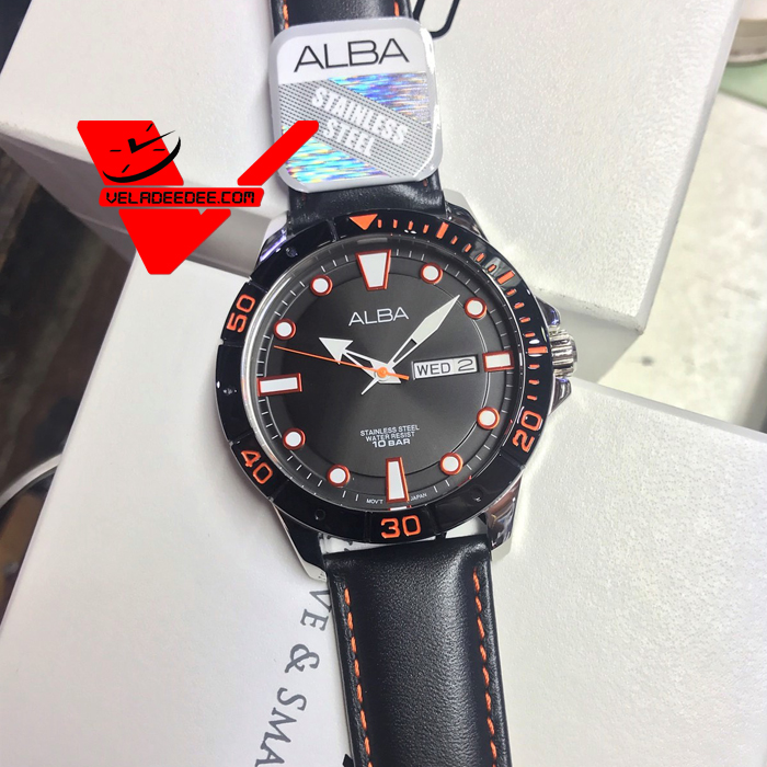 Alba Signa Smart Gents  Watch  นาฬิกาข้อมือผู้ชาย  สายหนัง รุ่น AT2045X