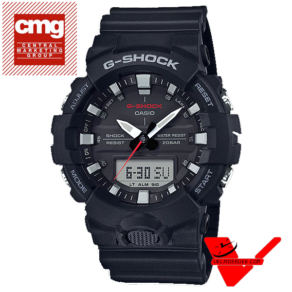 Casio G-shock (ประกันCMG) นาฬิกาข้อมือชาย 2 ระบบ สายเรซิ่น รุ่น GA-800-1A