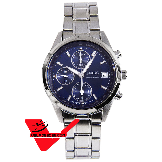 Seiko Lady Sport Chronograph นาฬิกาข้อมือผู้หญิง สายสแตนเลส รุ่น SNDV53P1