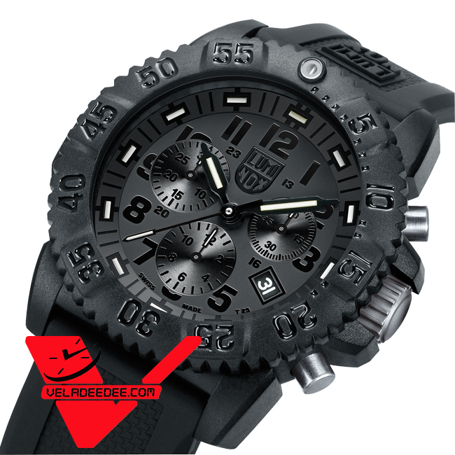 Luminox นาฬิกาข้อมือชาย เรือน Carbon  สายยางเรซิ้น Man Watch (NAVY SEAL COLORMARK CHRONO 3080 SERIES)  รุ่น 3081.BO