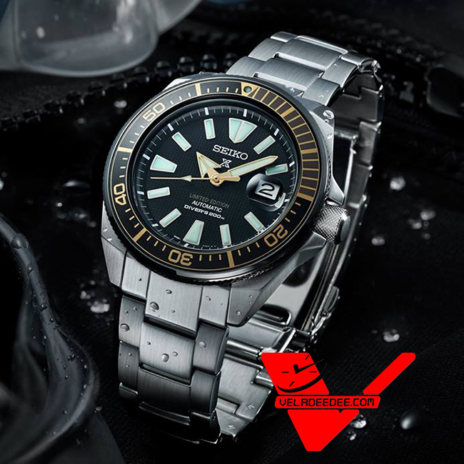 SEIKO PROSPEX Zimbe No.6  Samurai Limited Editions ฉลามวาฬตัวที่ 6 นาฬิกาข้อมือผู้ชาย สายสแตนเลส รุ่น SRPC43K   เลข 1399