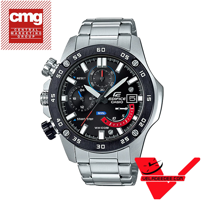 Casio Edifice นาฬิกาข้อมือผู้ชาย สายสแตนเลส (ประกัน CMG ศูนย์เซ็นทรัล1) รุ่น EFR-558DB-1AV