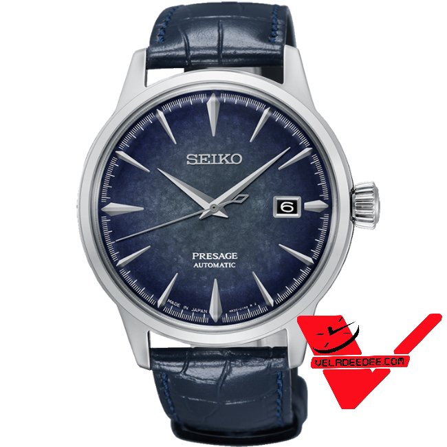 SEIKO PRESAGE COCKTAIL LIMITED EDITION MADE IN JAPAN เรือนสแตนเลสสตีล สายหนังแท้ รุ่น SRPC01J1