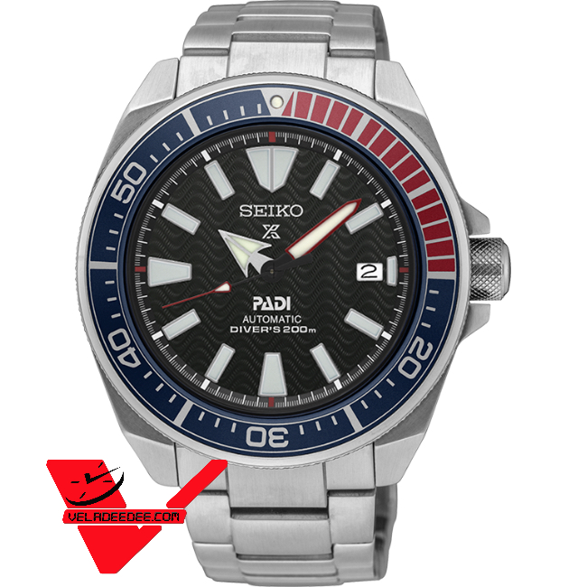 SEIKO PROSPEX  Samurai PADI นาฬิกาข้อมือผู้ชาย สายสแตนเลส รุ่น SRPB99K1