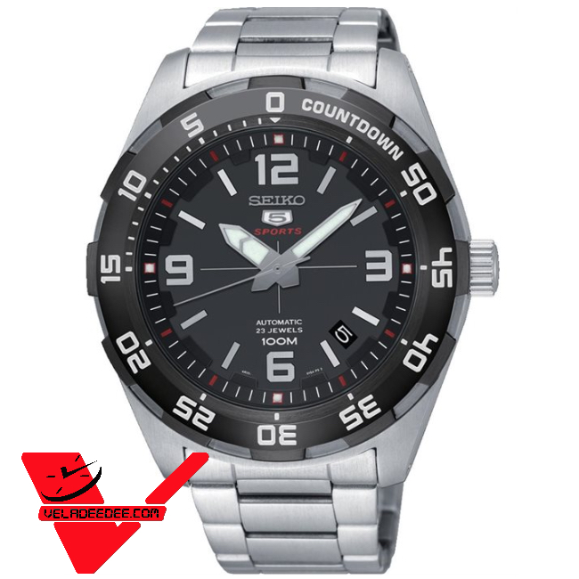 Seiko 5 Sport Automatic นาฬิกาข้อมือผู้ชาย สายสแตนเลส รุ่น SRPB81K1