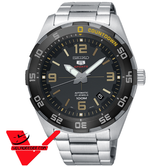 Seiko 5 Sport Automatic นาฬิกาข้อมือผู้ชาย สายสแตนเลส รุ่น SRPB83K1