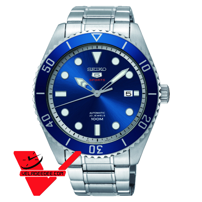 Seiko 5 Sport Automatic นาฬิกาข้อมือผู้ชาย สายสแตนเลส รุ่น SRPB89K1