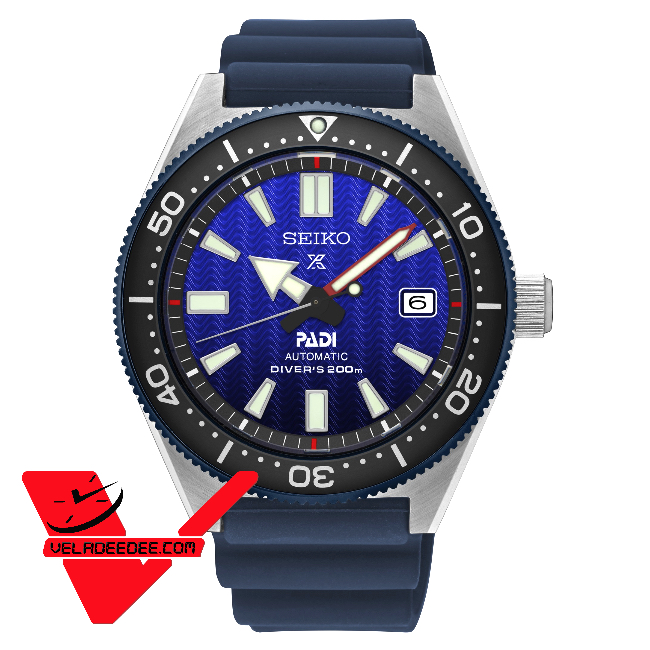 SEIKO First Diver's Prospex PADI MADE IN JAPAN นาฬิกาข้อมือผู้ชาย สายเรซิ่น รุ่น SPB071J