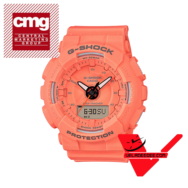 CASIO G-SHOCK mini S Series  (ประกันCMG) | FOR RUNNING SERIES (ซีรีย์เพื่อนักวิ่ง) | นาฬิกาข้อมือ สายยางเรสิ้น GMA-S130VC-4A