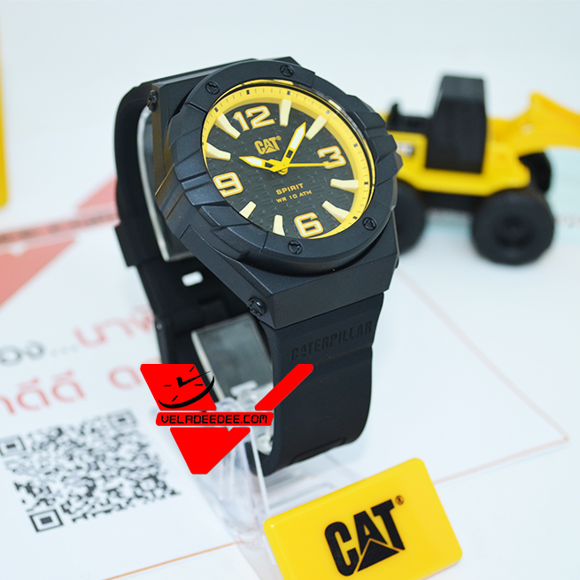 Caterpillar WATCHES (CAT) นาฬิกาข้อมือชาย สายเรซิ่น รุ่น LE.111.21.133.BK