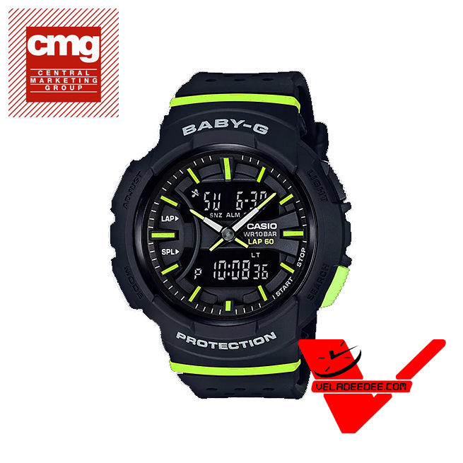 Casio Baby-G FOR RUNNING SERIES (ซีรีย์เพื่อนักวิ่ง) (ประกันCMG) นาฬิกาข้อมือผู้หญิง สายเรซิ่น รุ่น  BGA-240-1A2