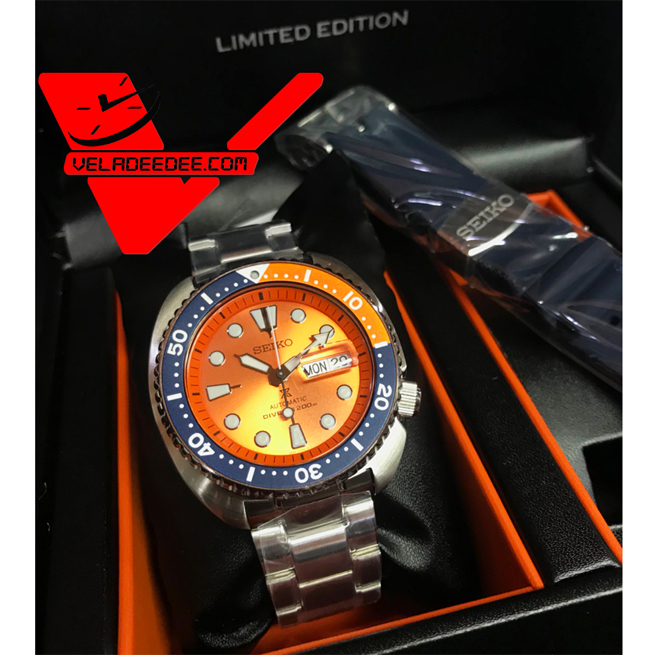 SEIKO PROSPEX TURTLES Limited Edition นาฬิกาข้อมือผู้ชาย สายสแตนเลส รุ่น SRPC95K1