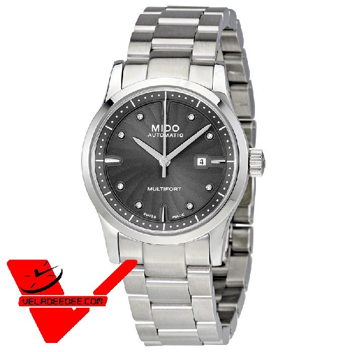 นาฬิกาผู้หญิง Mido ประกันศูนย์ไทยศรีทองพาณิชย์ 2 ปี Multifort รุ่น M005.007.11.066.00 Automatic Ladies Watch