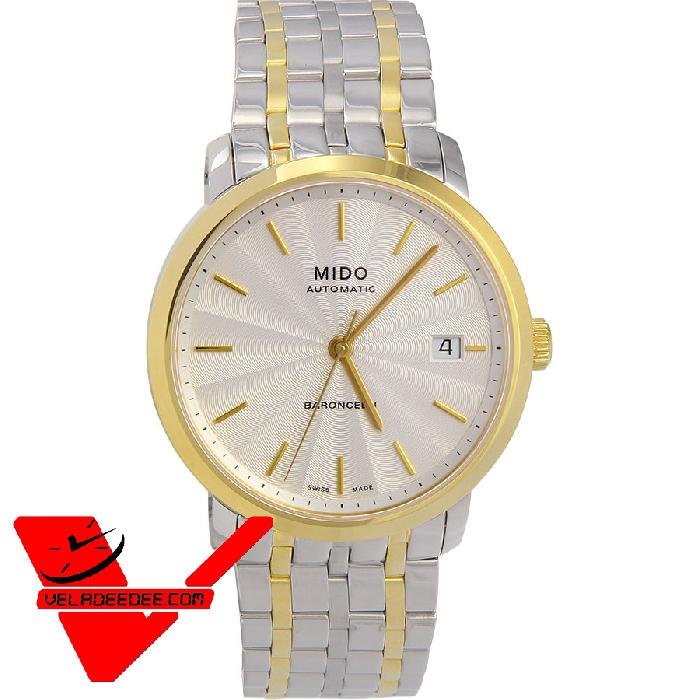  นาฬิกาผู้ชาย Mido ประกันศูนย์ไทยศรีทองพาณิชย์ 2 ปี Baroncelli Automatic Man's Watch รุ่น M3895.9.11.1 