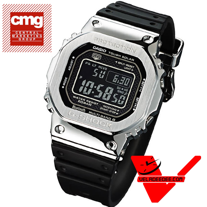  Casio G-SHOCK Bluetooth  Full Metal  (ประกันCMG)  นาฬิกาข้อมือผู้ชาย สแตนเลสแท้ รุ่น GMW-B5000-1DR