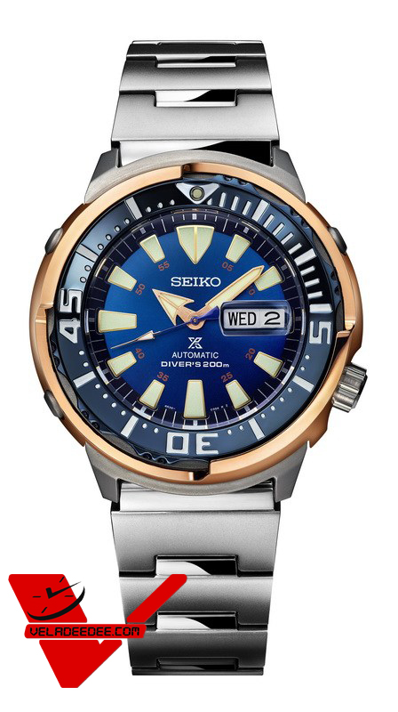 Seiko Prospex Baby Tuna Zimbe Limited Edition No.8  ฉลามวาฬตัวที่ 8 นาฬิกาข้อมือผู้ชาย สายสแตนเลส รุ่น SRPC96K  (on 7 )