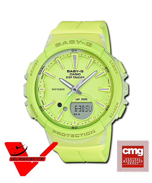 Casio Baby-G FOR RUNNING SERIES (ซีรีย์เพื่อนักวิ่ง) (ประกันCMG) นาฬิกาข้อมือผู้หญิง สายเรซิ่น รุ่น BGS-100-9A