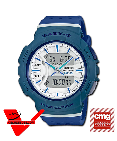 Casio Baby-G FOR RUNNING SERIES (ซีรีย์เพื่อนักวิ่ง) (ประกันCMG) นาฬิกาข้อมือผู้หญิง สายเรซิ่น รุ่น  BGA-240-2A2