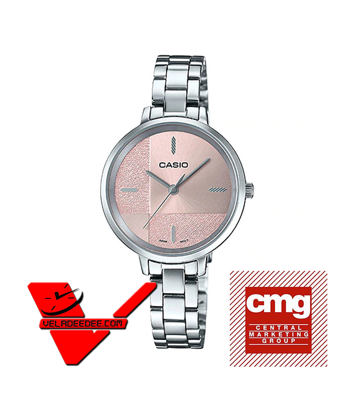 Casio Standard นาฬิกาข้อมือสุภาพสตรี(ประกันCMG) สายสเตนเลส รุ่น LTP-E152D-4EDF