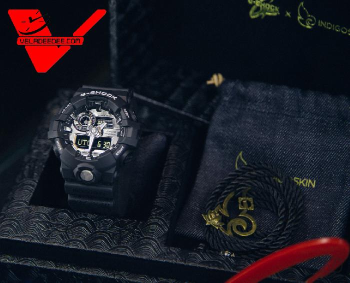 Casio G-Shock นาฬิกาข้อมือผู้ชาย แคมเปญ G-SHOCK THE ULTIMATE TOUGH MATCH รุ่น GA-710 x Indigoskin