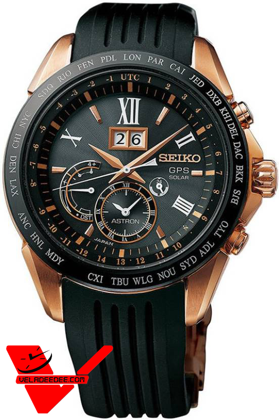 Seiko Astron GPS นาฬิกาข้อมือผู้ชาย Astron 8X Series Big-Date  รุ่น SSE153J1