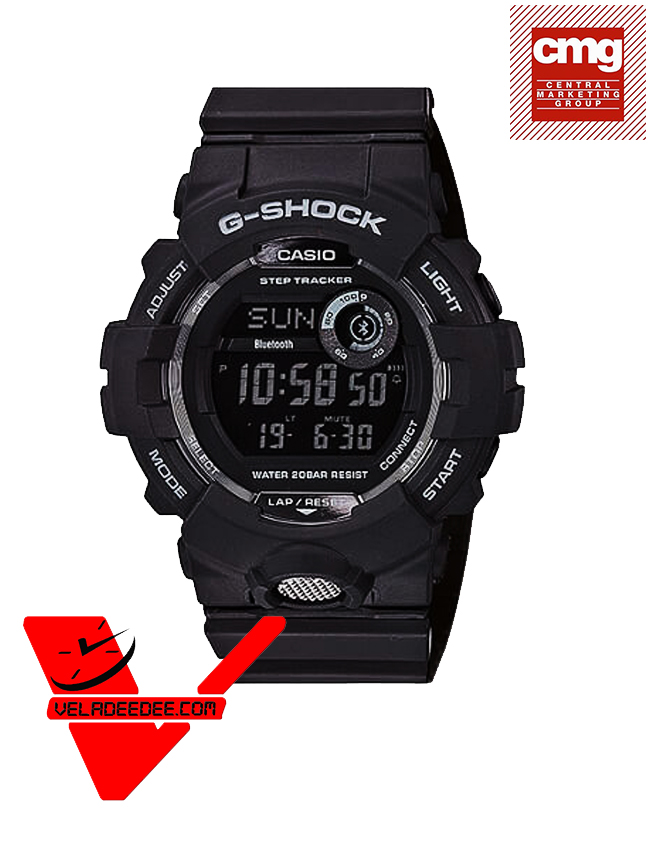 Casio G-Shock (ประกัน CMG) นาฬิกาข้อมือผู้ชาย G-SQUAD With Step Tracker and Bluetooth  รุ่น GBD-800-1B