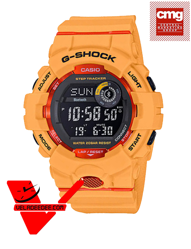 Casio G-Shock (ประกัน CMG) นาฬิกาข้อมือผู้ชาย G-SQUAD With Step Tracker and Bluetooth รุ่น GBD-800-4D