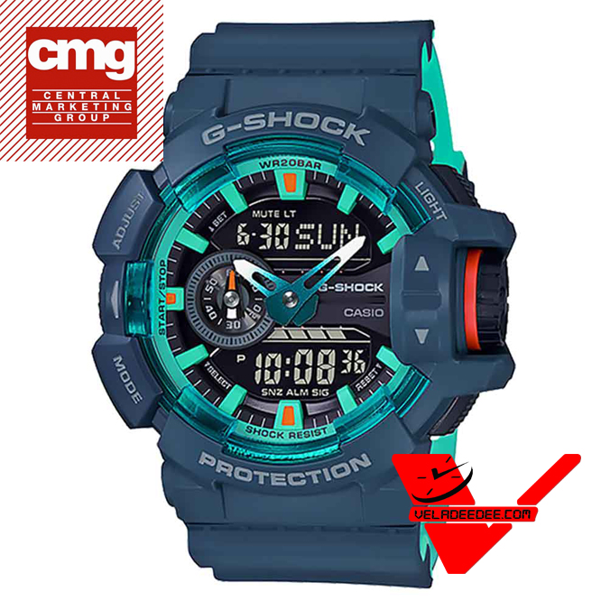 Casio G-shock รุ่นสีพิเศษ นาฬิกาข้อมือชาย 2 ระบบ สายเรซิ่น (ประกัน CMG ศูนย์เซ็นทรัล 1 ปี)รุ่น GA-400CC-2A