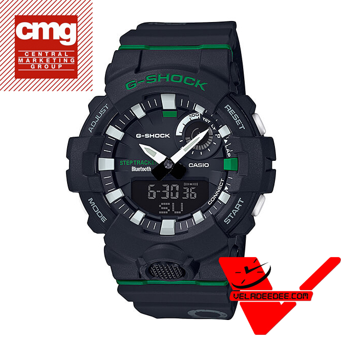 Casio G-shock G-SQUAD Bluetooth รุ่นสีพิเศษ นาฬิกาข้อมือชาย (ประกัน CMG ศูนย์เซ็นทรัล 1 ปี) รุ่น GBA-800DG-1ADR