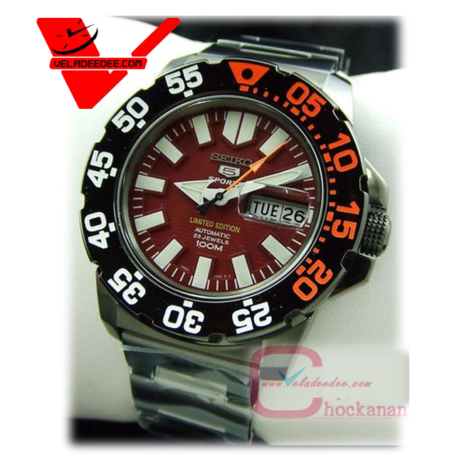 veladeedee.com SEIKO mini monster automatic limited edition Burgandy ออกมาแค่ 1881 เรือน รุ่น SNZH49K1