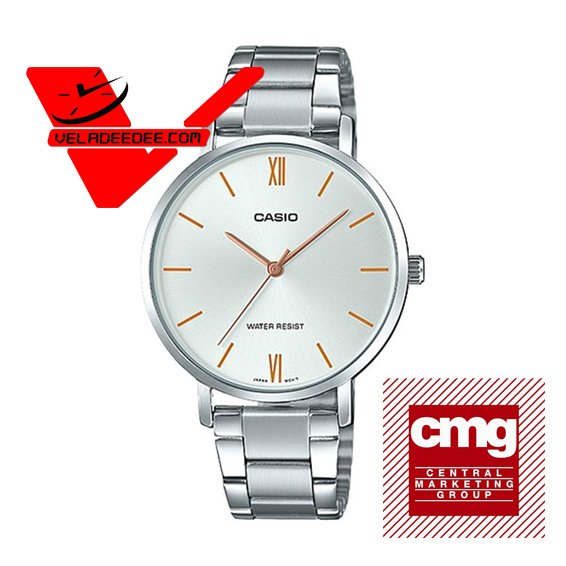 Casio Standard นาฬิกาข้อมือสุภาพสตรี (ประกันCMG) สายสเตนเลส รุ่น LTP-VT01D-7B