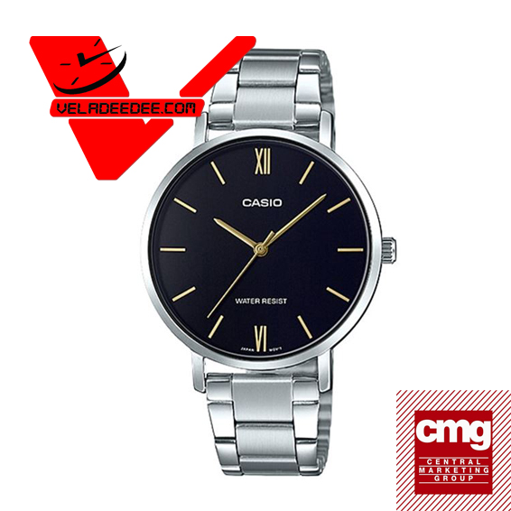 Casio Standard นาฬิกาข้อมือสุภาพสตรี (ประกันCMG) สายสเตนเลส รุ่น LTP-VT01D-1B