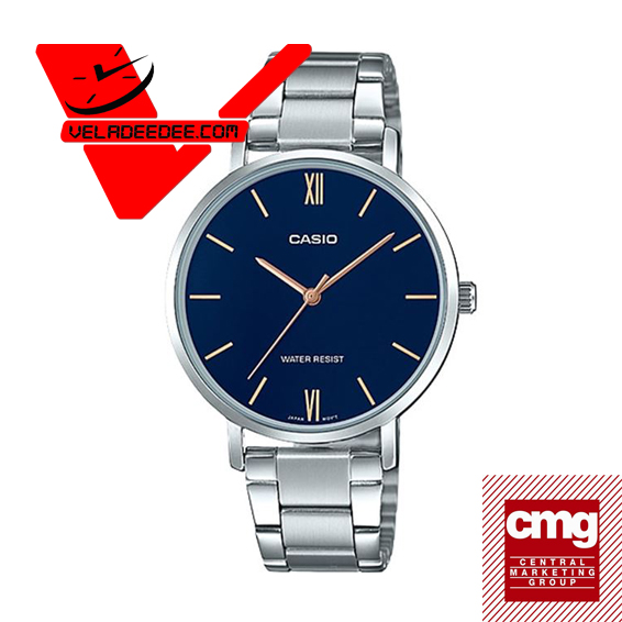 Casio Standard นาฬิกาข้อมือสุภาพสตรี (ประกันCMG) สายสเตนเลส รุ่น  LTP-VT01D-2B