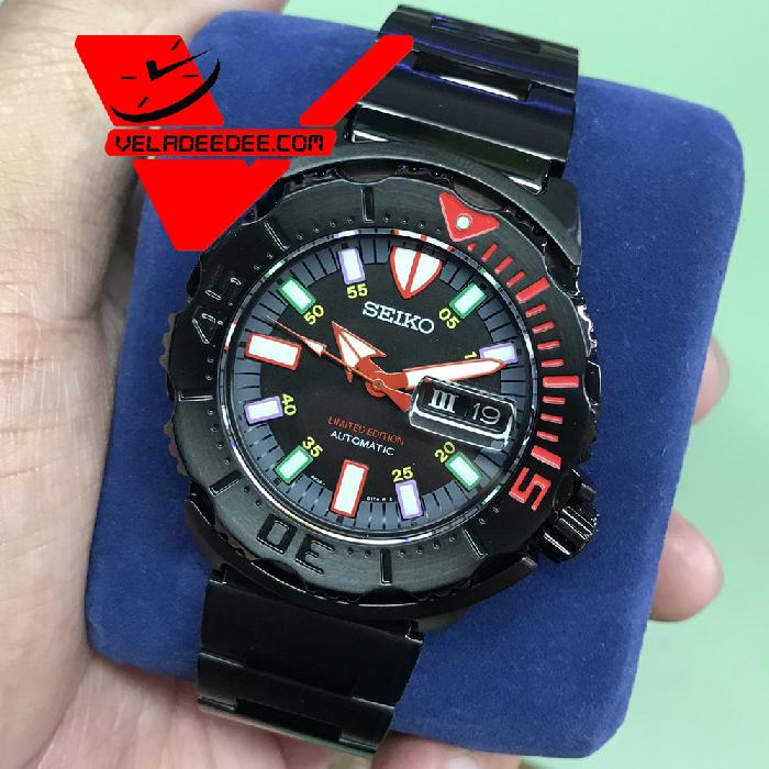 veladeedee.com นาฬิกาข้อมือ Seiko (ไซโก้)   ZAMBA Monster  - Limited Edition [ไซโก  แซมบา มอนสเตอร์  ลิมิเต็ด เอ็ดดิชั่น]  2012 รุ่น  SRP319K1 (เลข 0009/2112 )