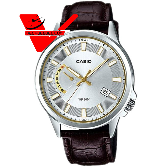 Casio Standard  นาฬิกาข้อมือชาย สายสแตนเลส รุ่น MTP-E136L-7AVDF