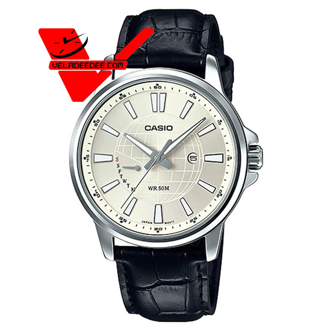Casio Standard  MTP-E137L-9A (ประกันCMG) นาฬิกาข้อมือชาย สายหนัง รุ่น MTP-E137L-9AVDF