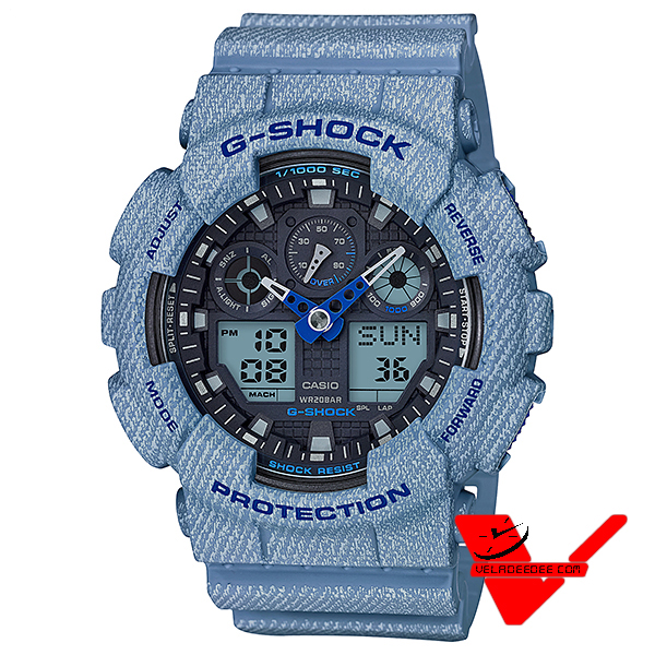 Casio G-shock (ประกันCMG) นาฬิกาข้อมือชาย 2 ระบบ นาฬิกาข้อมือ สายเรซิ่น รุ่น Limited Edition GA-100DE-2A