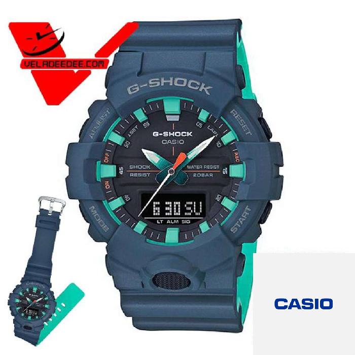 casio G-shock รุ่นสีพิเศษ นาฬิกาข้อมือชาย สายเรซิ่น (ประกัน CMG ศูนย์เซ็นทรัล 1 ปี) รุ่น GA-800CC-2A