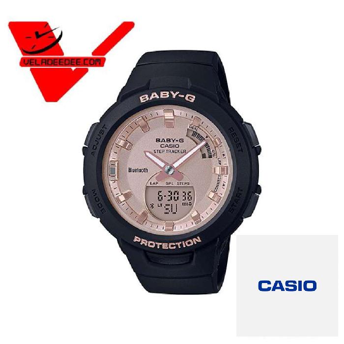 Casio Baby-G G-SQUAD นาฬิกาข้อมือหญิง 2 ระบบ Bluetooth (ประกัน CMG ศูนย์เซ็นทรัล 1 ปี) รุ่น BSA-B100MF-1A