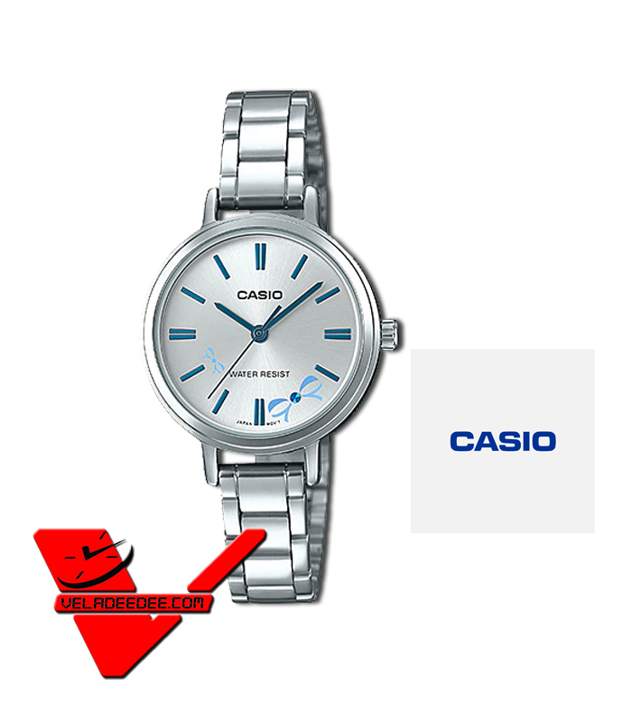 Casio Standard นาฬิกาข้อมือสุภาพสตรี(ประกันCMG) สายสเตนเลส รุ่น LTP-E146D-2A