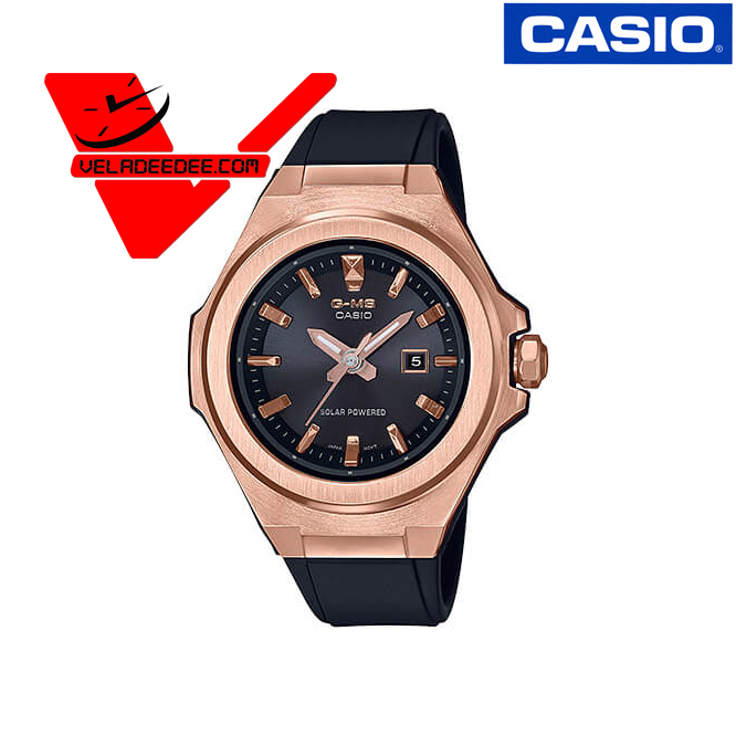 CASIO BABY-G G-MS (Tough Solar) นาฬิกาข้อมือหญิง 2 ระบบ (ประกัน CMG ศูนย์เซ็นทรัล 1 ปี) รุ่น MSG-S500G-1A (เรือนทองสายดำ)