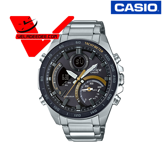 Casio Edifice (ประกัน CMG ศูนย์เซ็นทรัล) นาฬิกาผู้ชาย ECB-900DB-1C ECB-900DB โครโนกราฟพลังงานแสงอาทิตย์ เชื่อมต่อแบบไร้สายโดยใช้ Bluetooth รุ่น ECB-900DB-1CDR Veladeedee