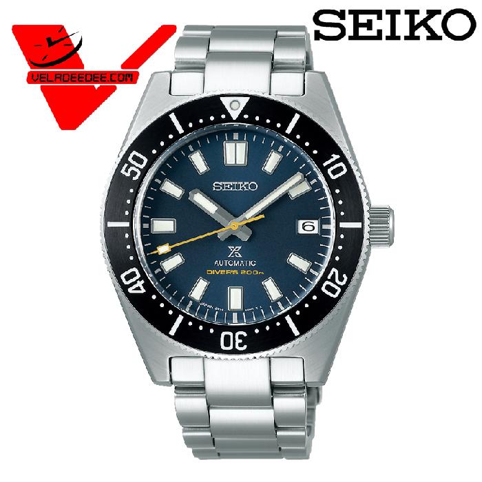SEIKO Prospex 55th Anniversary Automatic Divers Watch Limited Edition55th Anniversary 1965 Diver's นาฬิกาข้อมือผู้ชาย สายสแตนเลส รุ่น SPB149J1 SPB149J (หน้าปัดน้ำเงิน)