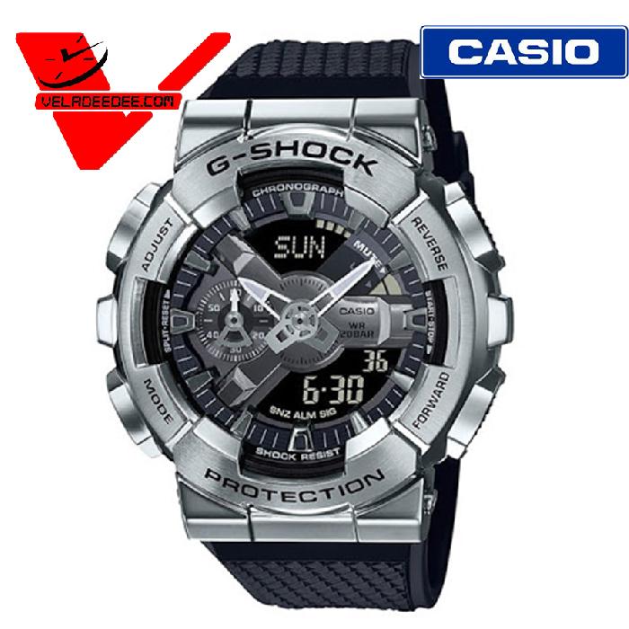 Veladeedee สินค้าใหม่ ของแท้ นาฬิกา Casio G-shock รุ่น GM-110-1A ประกันศูนย์เซ็นทรัล 1ปี มีสติ๊กเกอร์ CMG ที่ฝาหลังนาฬิกา