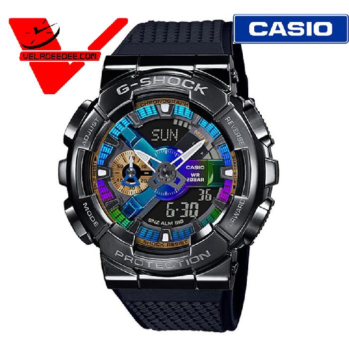 Veladeedee สินค้าใหม่ ของแท้ นาฬิกา Casio G-shock รุ่น GM-110B-1A ประกันศูนย์เซ็นทรัล 1ปี มีสติ๊กเกอร์ CMG ที่ฝาหลังนาฬิกา