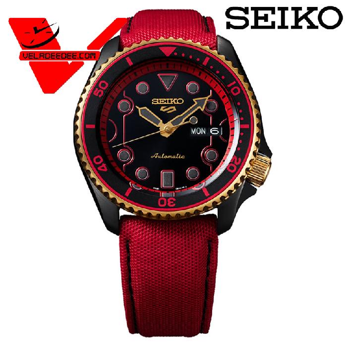นาฬิกาข้อมือ Seiko Street Fighter V รุ่นลิมิเต็ดอิดิชั่น  นาฬิกาสปอร์ตสุดเจ๋ง รุ่น Ken SRPF20K (สีแดงดำ)